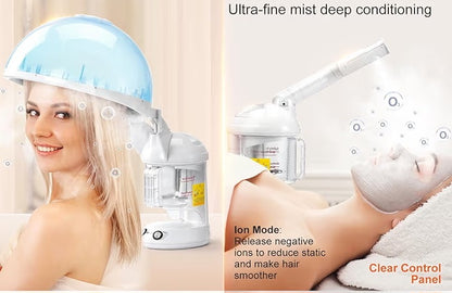 2 in 1 UV Ozone Hair & Facial Steamer