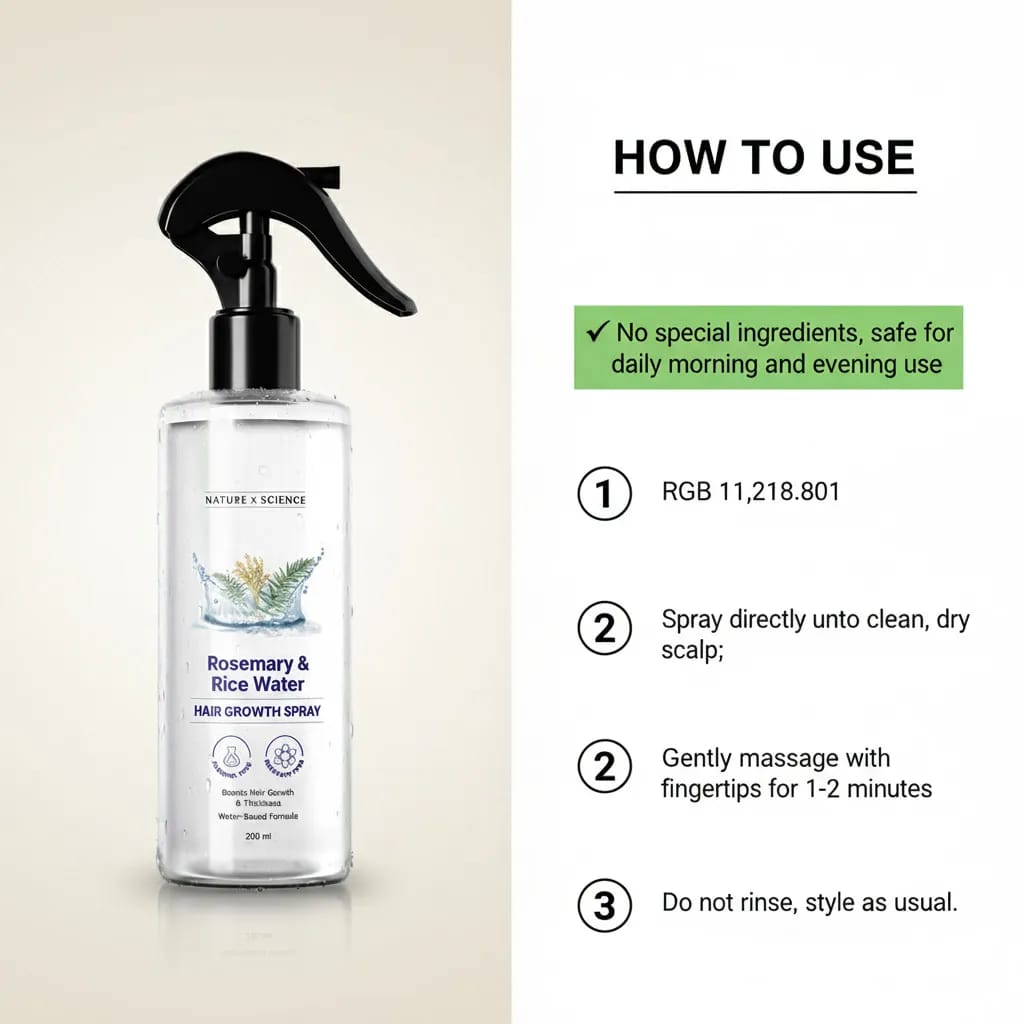 Rosemary Rice Water Hair Spray