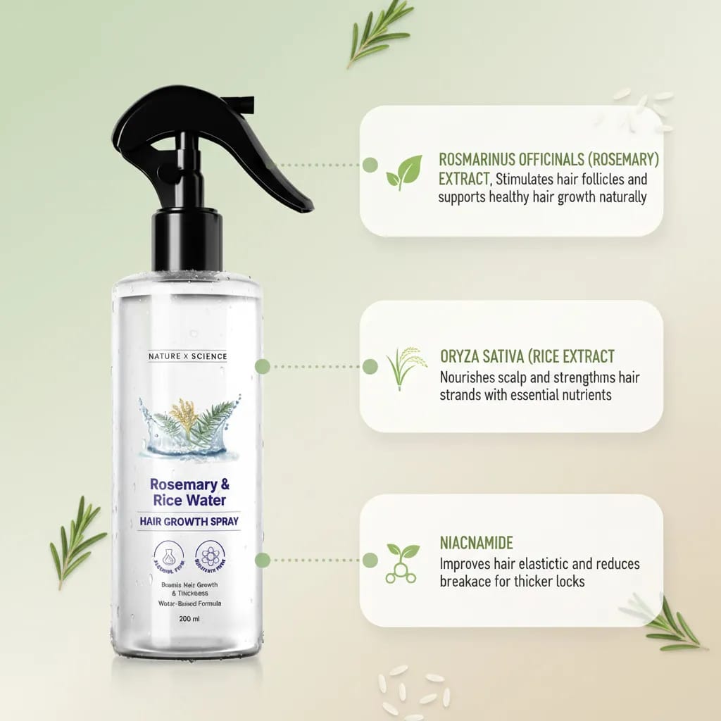 Rosemary Rice Water Hair Spray