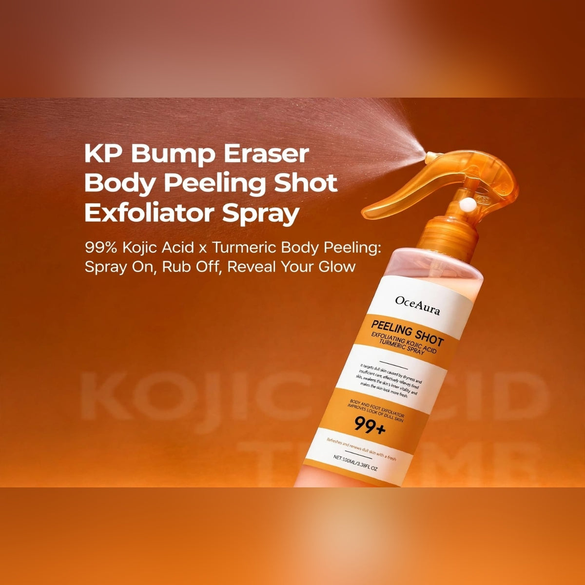 Kojic Acid Turmeric Exfoliating Spray 100ml