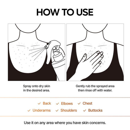 Kojic Acid Turmeric Exfoliating Spray 100ml